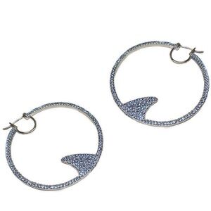 Kate spade shark hoop earrings